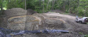 The Foundation hole view from the South SouthEast June 4
