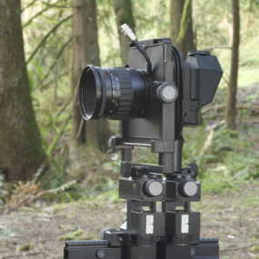 Rollei 6000 series lens adapter instaled on an Arca Swiss 4x5 Monolith camera